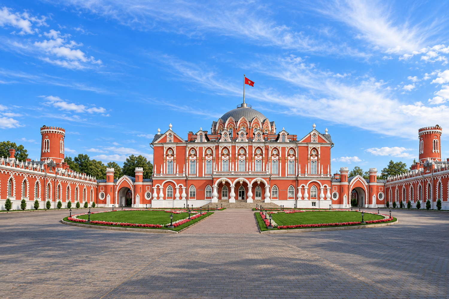 Петровский путевой дворец и парадный двор