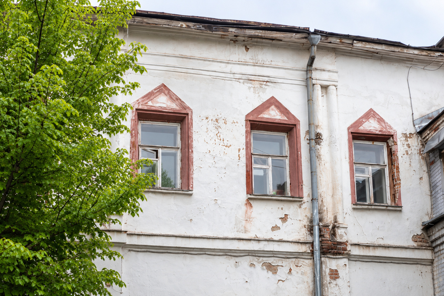 Палаты Украинцева: окна дворового фасада