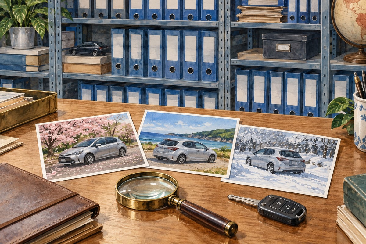 Фотографии автомобиля для сопоставления истории