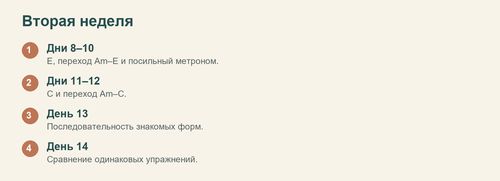 Задачи недели 2 в программе на 30 дней