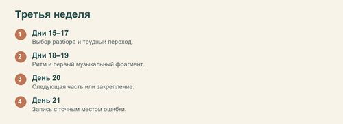 Задачи недели 3 в программе на 30 дней
