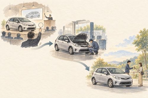 Последовательные выставления автомобиля на торгах