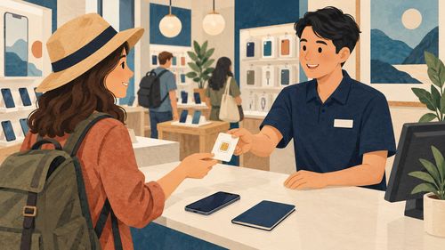Покупка SIM-карты в салоне связи