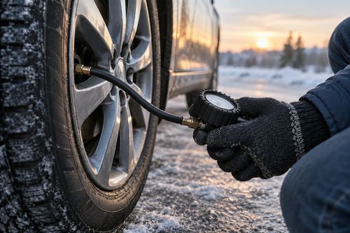 Давление проверяют на холодных колёсах по значениям для конкретного автомобиля.