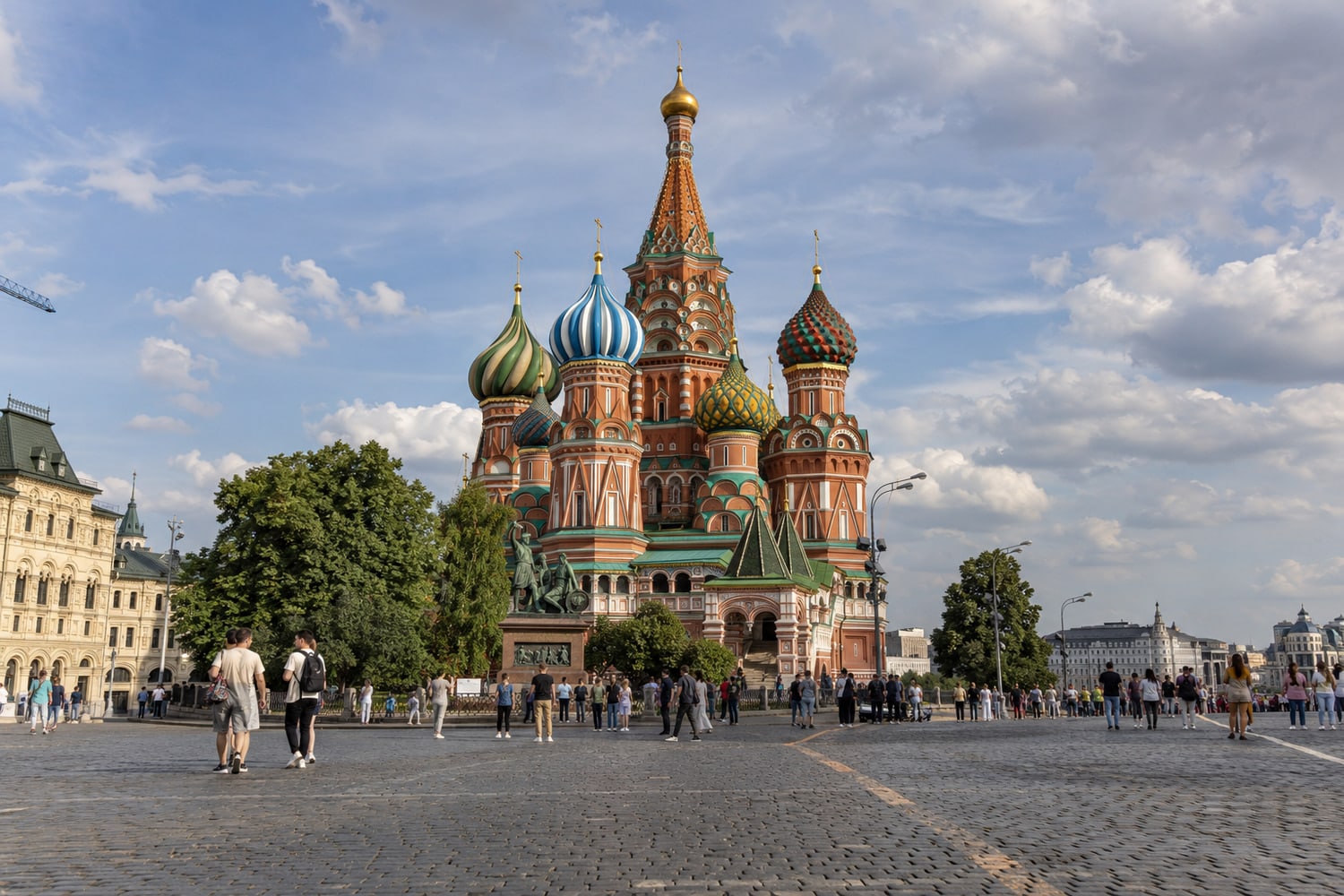 Красная площадь и собор Василия Блаженного