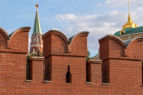 Зубцы кремлёвской стены