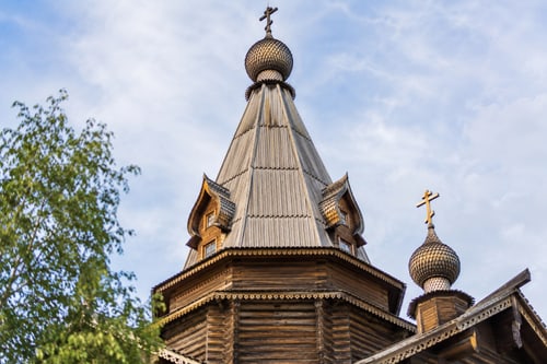 Деревянный храм в Измайловском кремле
