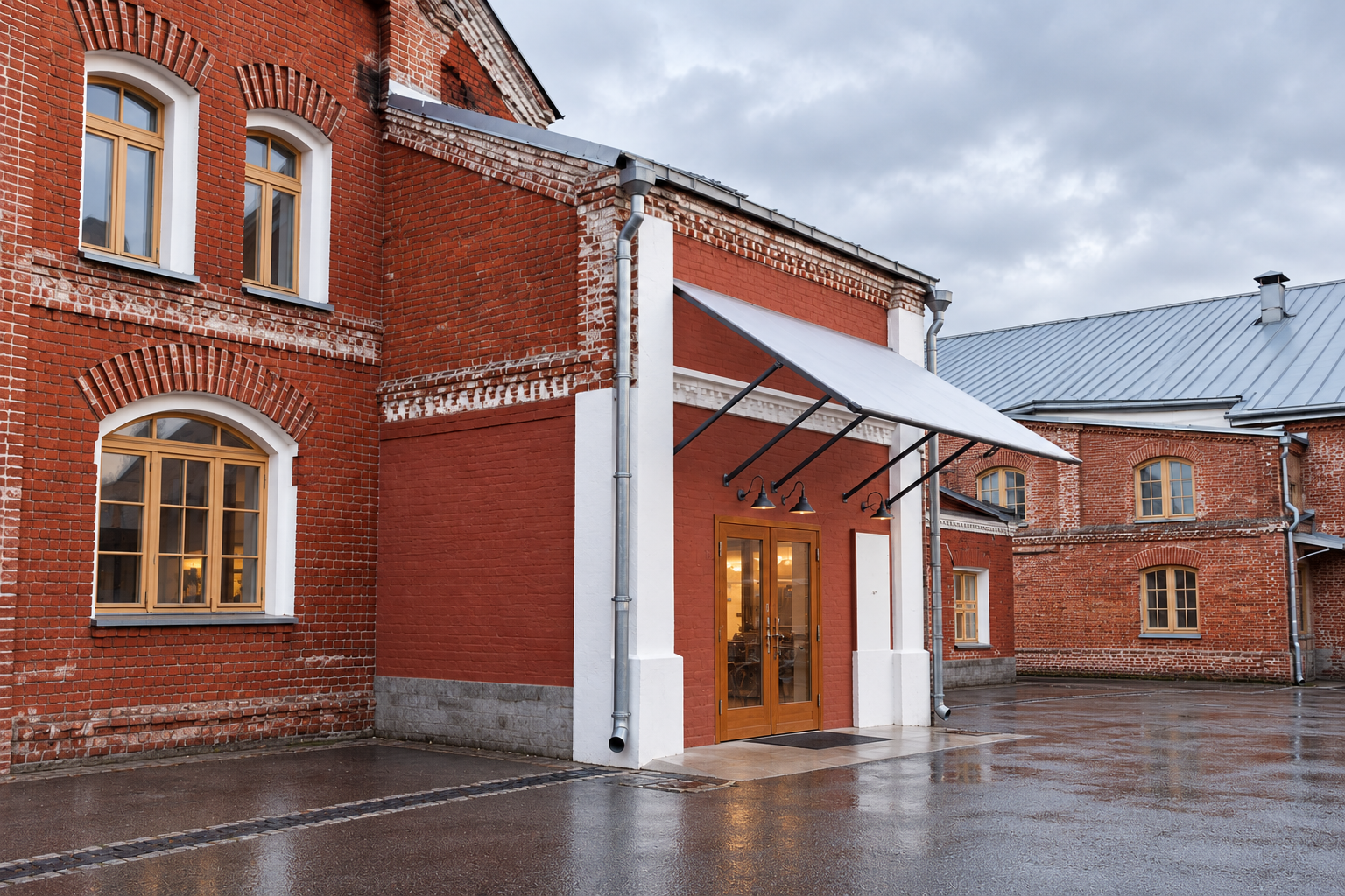 Двор и велосипеды у «Винзавода»