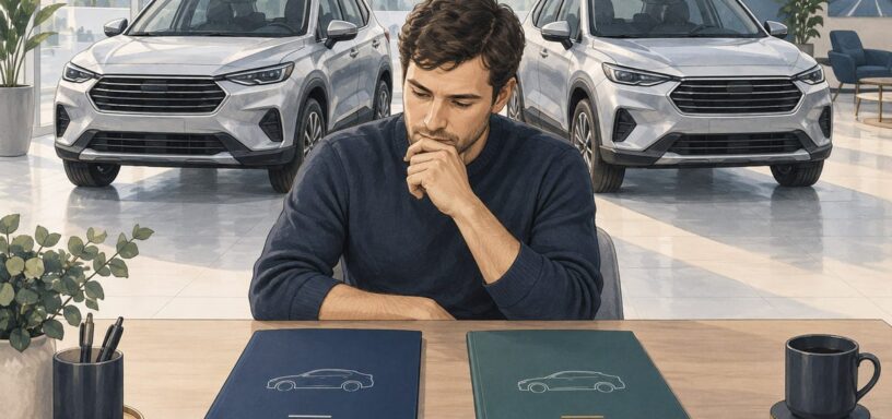 Сравнение двух версий автомобиля перед покупкой