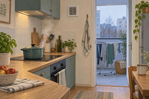 Готовка и сушка белья как бытовые источники водяного пара