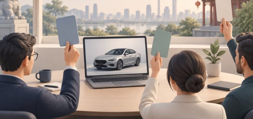 Иллюстрация дистанционных автомобильных торгов