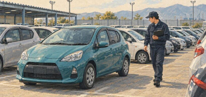 Осмотр автомобилей на аукционной площадке