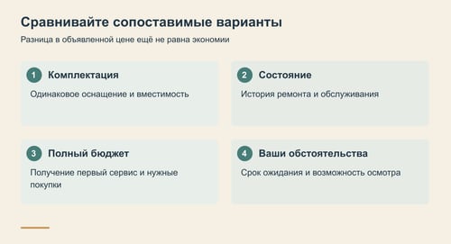 Четыре критерия сравнения привоза и готового автомобиля