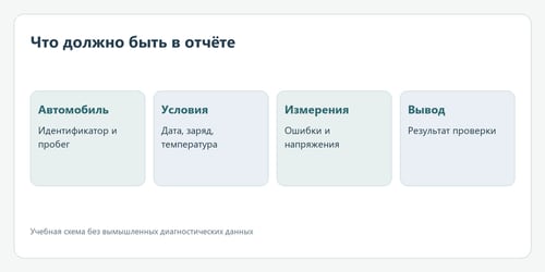 Что должно быть в отчёте